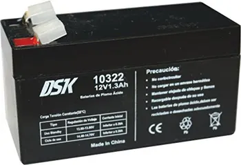 

DSK 10322-lead acid battery 12V 1,3 Ah, black. Ideal for home alarms, electric toys, fences, scales, battery