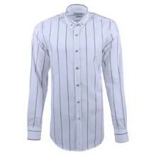 Белая полосатая мужская рубашка