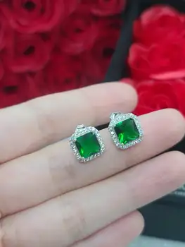 

Earrings-studs Silver 925 tests with citrine Rhodium