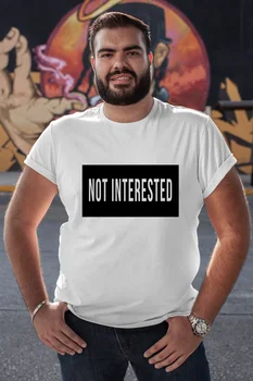 

Angemiel Wear Not İnterested White Men 'S Cotton Big Size T-Shirt