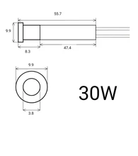 soldering iron heating element 30W 40W 60W 80W 100W 150W for external heating iron core
