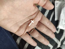 Necklace Choker Gift Religious Jewelry Cross-Pendant Stainless-Steel Gold Silver-Plated