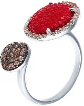 

Jay VI ring with cubic zirconia and silver skin