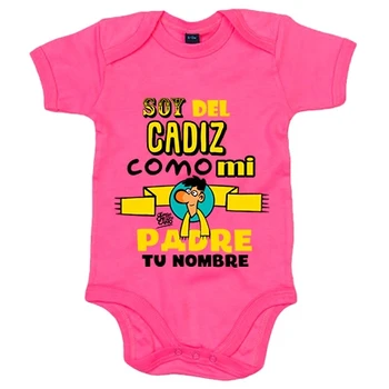 

Baby Body I'm Cádiz like my father customizable with name