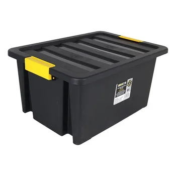 

Storage Box with Lid Brico 55 L Black