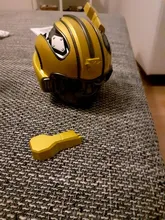 Nuevo mejor regalo de Navidad Transformers Bumblebee casco inalámbrico Bluetooth 5,0 altavoz con Fm Radio compatible con Usb Mp3 TF para niños