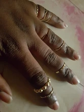 8 unids/set moda Circular Geométrica giro onda anillos para las mujeres minimalista accesorios de dedo conjunto anillo joyería de Hip Hop nuevo