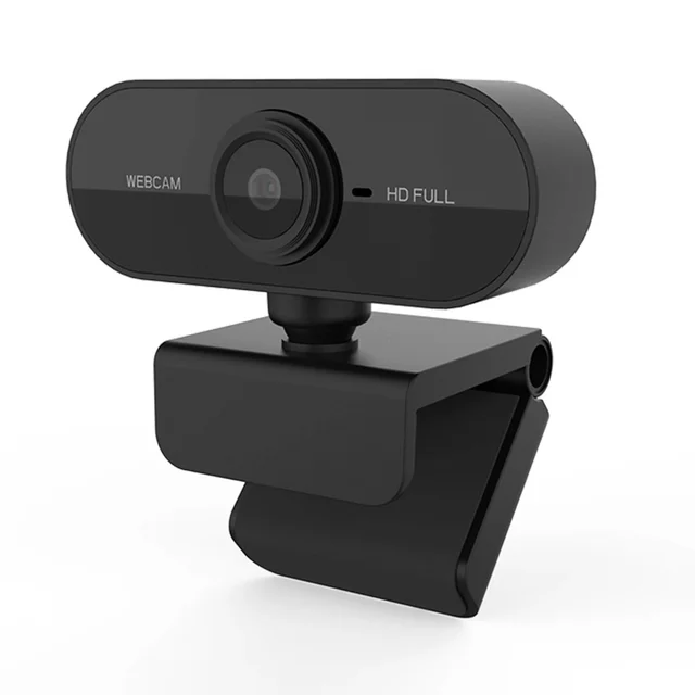 USB Webcam with Microphone, 1080p, USB-A or USB-C