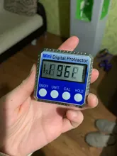 Mini transportador Digital de 360 °, goniómetro electrónico de alta precisión, inclinómetro, medidor de ángulo de nivel Digital, caja de medición de ángulo