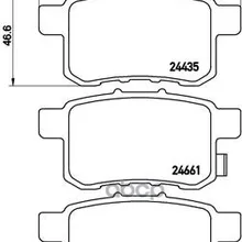 Колодки Тормозные Honda Accord 2.0-2.4 Мкпп 08- Задние Brembo P28072 Brembo арт. P28072