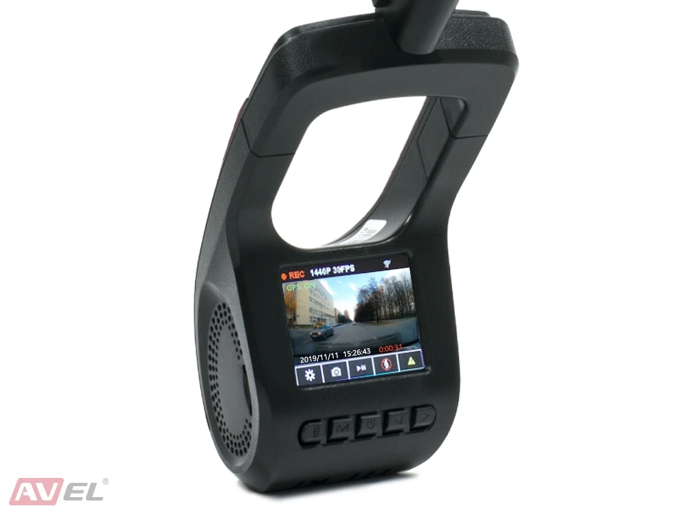 Универсальный автомобильный Ultra HD видеорегистратор AVS400DVR(#120) с монитором и GPS(+ Разветвитель в подарок