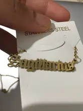 Collar de acero inoxidable con las letras del zodiaco, joyería de 12 Constelaciones, Virgo, Leo, Taurus, Gemini, cáncer, constelaciones inglesas