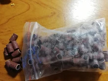 100 Uds 80 /120/180 para bandas de limado de manicura Gel eliminador de esmalte herramienta accesorio para máquina de clavos eléctrica taladro clavo Bits