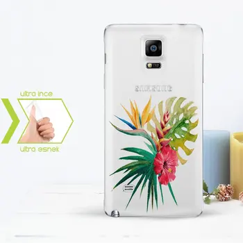 

Personalized Custom Samsung Galaxy Note 4 Slim Clear Silicone Phone Cover (Leaf Temalı-13)