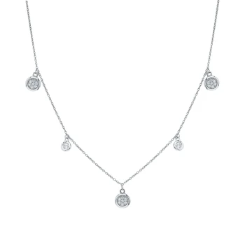 

Silver necklace with cubic zirconia sunlight sample 925