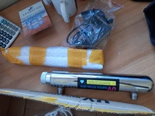 De acero inoxidable UV esterilizador de agua ultravioleta de lámpara de tubo directo beber agua Filtro de desinfección de peces de acuario tanque purificador