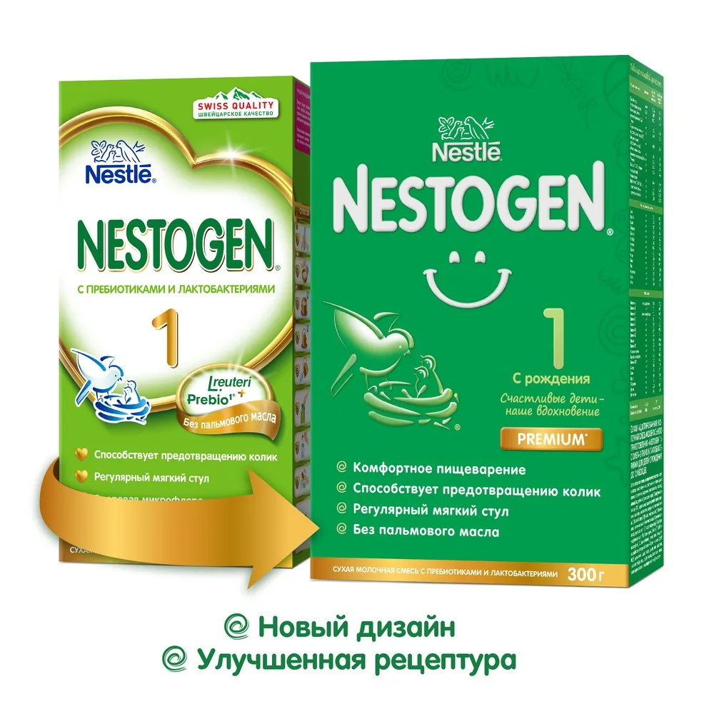 Nestogen 1 смесь для регулярного мягкого стула с 0 месяцев 300 г|Сухое молоко этап| |