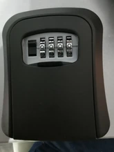 Caja de bloqueo de llave MOOL, caja de seguridad de llave de aleación de aluminio montada en pared, a prueba de agua, caja de bloqueo de llave de combinación de 4 dígitos para interior Outdoo