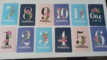 Memorial Photo-Accessories Number Commemorative-Card Gifts Milestone Monthly 12pcs-Month-Sticker