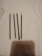 Juego de agujas para extraer espinillas, corrector de acné, acero inoxidable, manchas negras, Comedone, herramientas de limpieza Facial, 4 Uds.