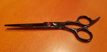 Tijeras profesionales para peluquería, color negro, 6,0 pulgadas, corte grande, Japón, 440C
