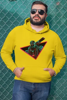

Angemiel Wear War Machine Yellow Men 'S Hooded Sweatshirt