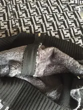 Sudadera a rayas para hombre, chaqueta cálida de lana gruesa con capucha y cremallera, suéteres de punto de manga larga para invierno