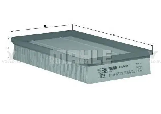 KNECHT LX623 Фильтр воздушный MB W201 2.3 85-88