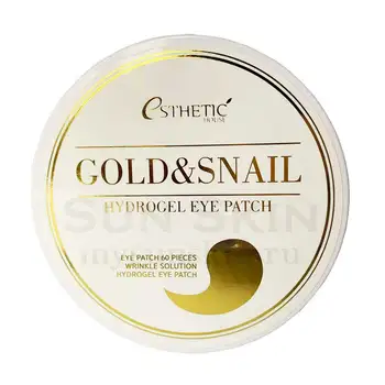 

Hydrogel patches with gold and snail extract for the area around the eyes aesthetic house gold snail Hydrogel eye patch