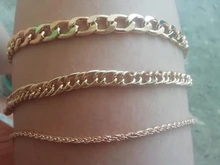 VKME-Conjunto de pulseras de cadena cubana Punk para mujer, brazaletes con abalorios de Color dorado grueso, estilo bohemio, Miami, 4 Uds.