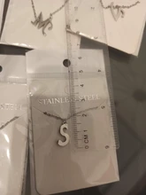 DOTIFI para las mujeres A-Z alfabeto carta colgante collares personalización collar de acero inoxidable Glamour joyas