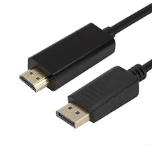 DP to HDMI Cable male to male DisplayPort to HDMI conversion Video Audio adapter Cable for PC HDTV portable projector of 1080
