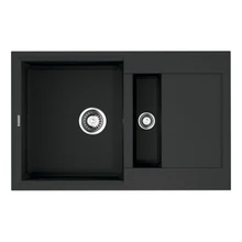 Мойка для кухни Omoikiri Sakaime 78-2-BL Tetogranit(Черный)(Устойчива к царапинам, перелив, термостойкая