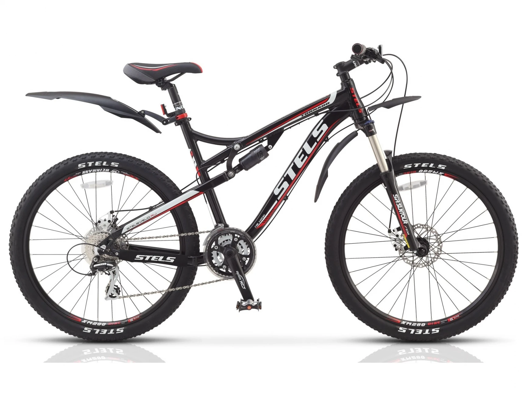 Горный велосипед с двумя амортизаторами