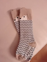 Calcetines para niños recién nacidos medias de niño o niña con patrón de animales antideslizantes hasta la rodilla, calcetines de algodón con dibujos animados para niños pequeños