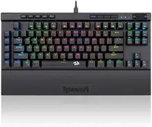 Redragon K587 Magic-Wand 87 Keys Compact RGB TKL Mechanical Gaming Keyboard, Keyboard with 9 Onboard Macro Keys, Blue Switches
