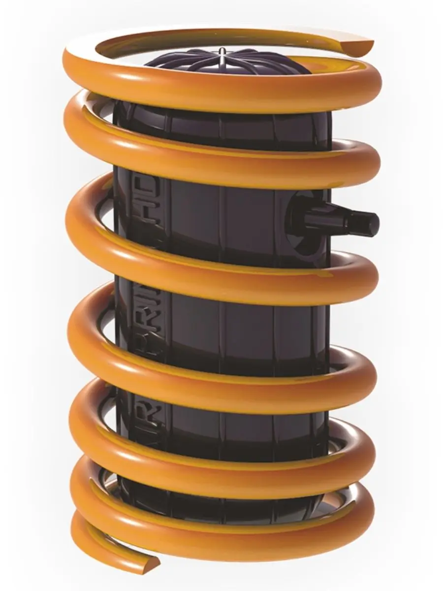 Air spring for car shock absorption, air suspension size 230*110mm, Kit 2 cylinders + 2 reels