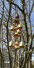 Wind-Chimes Decoration Garden-Tubes-Bells Wall-Hanging Yard Outdoor Antique Copper Living