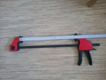 Duratec-abrazadera F de alta resistencia para trabajo en madera, agarre rápido, barra de estilo F, abrazaderas para carpintería de 4, 6, 12 pulgadas