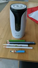 Tenwin-afilador de lápices eléctrico automático grande para niños y artistas, papelería de alta resistencia para lápices de colores, USB mecánico