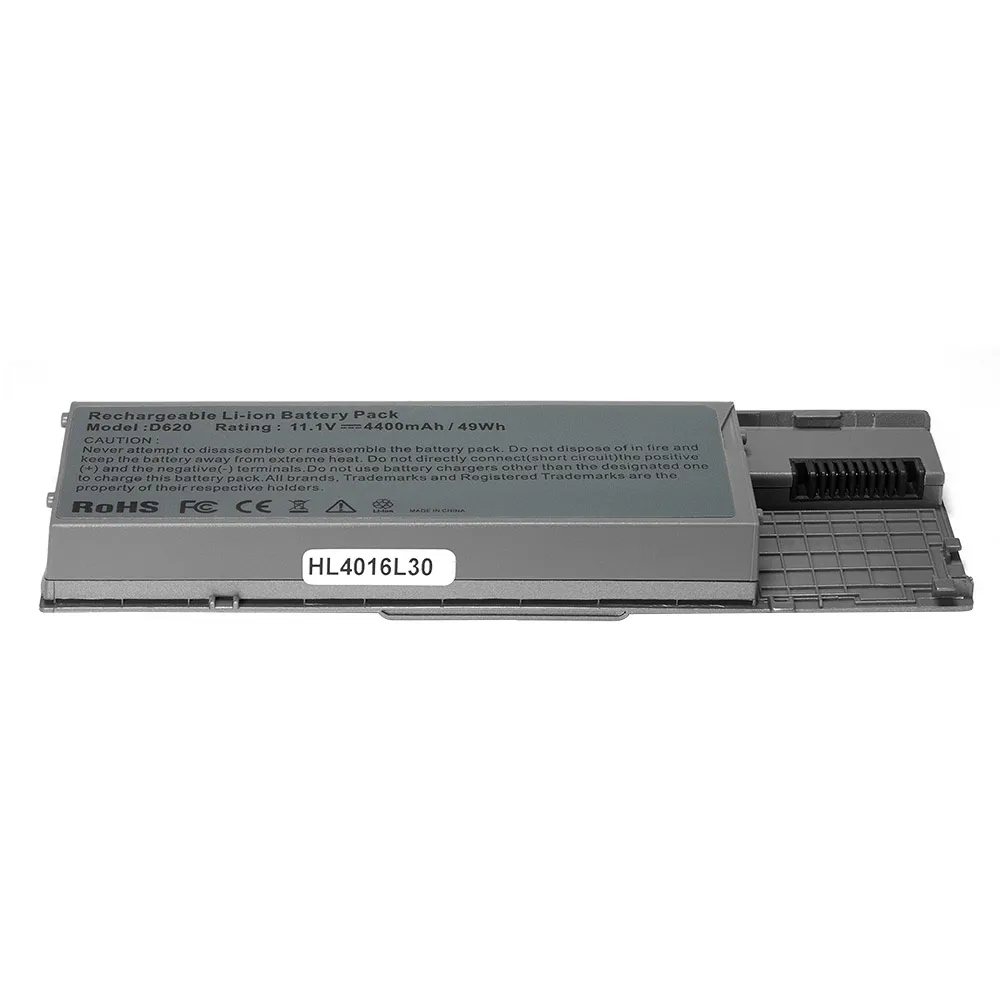 Аккумулятор для ноутбука Dell Latitude D620 D630 Precision M2300 Series. 11.1V 4400mAh PN: 310-9080 GD775 Серебряный