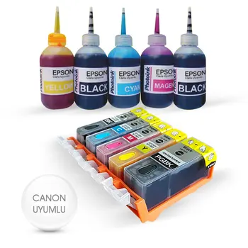 

Canon CLI-521 IN 820 220 320 C M Y BK (5 Color) COMPATIBLE Dolan Cartridge Kit-MP540/ MP630/ MP980/ MX860/ IP3600/ IP4600/ IP