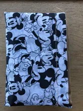 Bolsa de compras plegable de dibujos animados de Disney, bolsa de almacenamiento de gran capacidad, ecológica, portátil, con dibujo animado de one shoul