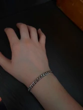 Sifisrri-Cadena de eslabones cubanos para hombre y mujer, brazalete de acero inoxidable de 3/5/7mm, color negro y dorado, joyería Unisex