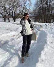 Sweater Pullovers Mock-Neck Beige Purple Winter Green 8-Colors High-Quality Women C-232