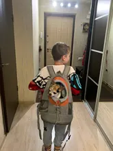 Backpack Dog Carrying-Bags Shoulder-Dog-Cat-Carrier Portable Pet-Bag Travel Mesh Front