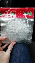 WEIGAO-30 Uds. Decoraciones para árboles de Navidad, adornos de copos de nieve blancos, decoración para fiesta de Navidad para el hogar, nieve Artificial, Año Nuevo