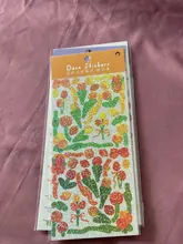 Mr. Paper-pegatinas de hoja lisa, 8 diseños, 1 unidad/bolsa, estilo Ins, Serie de lenguaje de flores, cuentas de mano creativas, Material de decoración DIY