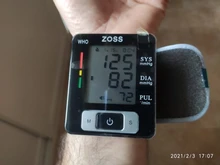 ZOSS-esfigmomanómetro de muñeca, Monitor de presión arterial, frecuencia cardíaca, tonómetro portátil, inglés o ruso