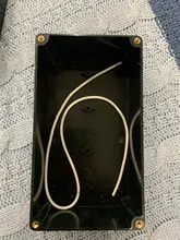 Caja de plástico para electrónica, caja de instrumentos para proyectos eléctricos, carcasa de empalme, impermeable, color negro